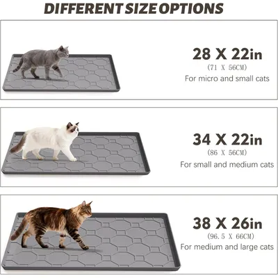 Tapis litière silicone XL 96x66 cm - Imperméable, durable Tapis litière silicone XL 96x66 cm - Imperméable, durable