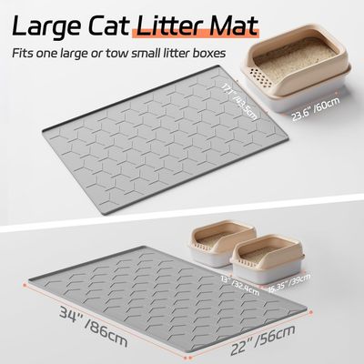 Tapis litière silicone  86x56 cm - Imperméable, durable