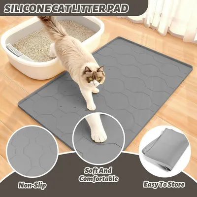 Tapis litière silicone XL 96x66 cm - Imperméable, durable Tapis litière silicone XL 96x66 cm - Imperméable, durable