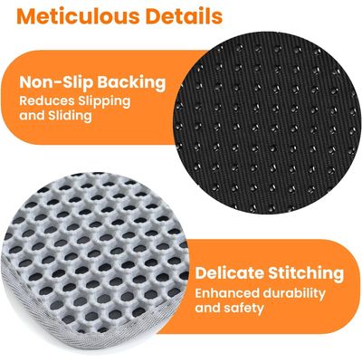 Tapis litière EVA double couche 60x45 cm - Imperméable, gris