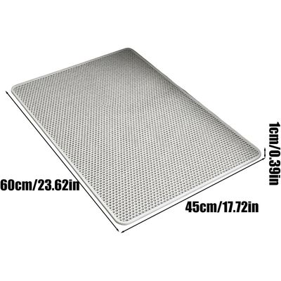 Tapis litière 60x45 cm double couche - Anti-glisse, absorbant