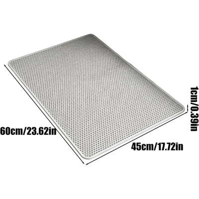 Tapis litière 60x45 cm double couche - Anti-glisse, absorbant Tapis litière 60x45 cm double couche - Anti-glisse, absorbant