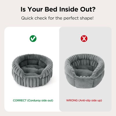 HausPets Cama redonda lavable para gatos y perros