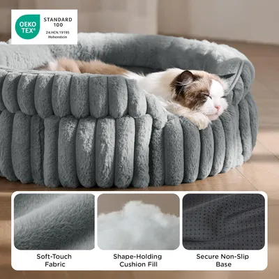 HausPets Lit Rond Lavable pour Chat et Chien HausPets Lit Rond Lavable pour Chat et Chien
