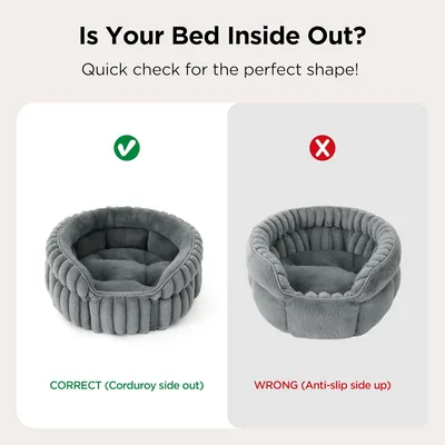 HausPets Lit Rond Lavable pour Chat et Chien HausPets Lit Rond Lavable pour Chat et Chien