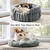 HausPets Lit Rond Lavable pour Chat et Chien HausPets Lit Rond Lavable pour Chat et Chien