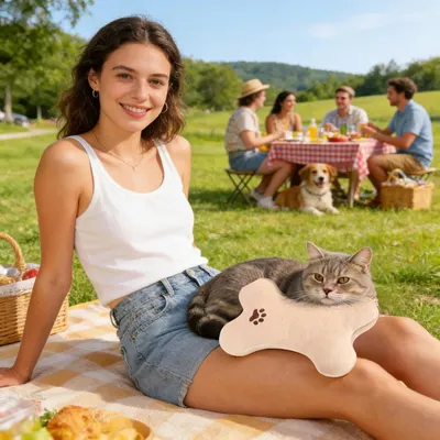 HausPets Coussin en Forme d'Os pour Chien et Chat HausPets Coussin en Forme d'Os pour Chien et Chat