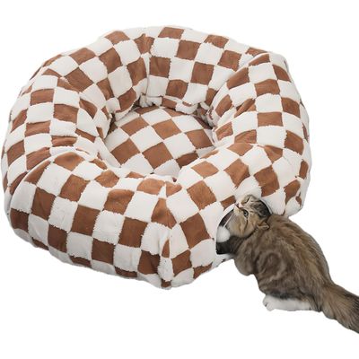 HausPets Tunnel Bed pour Chat - Maison Pliable avec Coussin