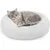 HausPets Lit Donut Moelleux pour Chat et Chien, Coussin Antidérapant Gris HausPets Lit Donut Moelleux pour Chat et Chien, Coussin Antidérapant Gris