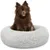 HausPets Lit Donut Moelleux pour Chat et Chien, Coussin Antidérapant Gris HausPets Lit Donut Moelleux pour Chat et Chien, Coussin Antidérapant Gris