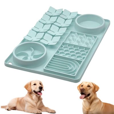 HausPets Leckmatte aus Silikon mit Saugnäpfen für Hunde und Katzen