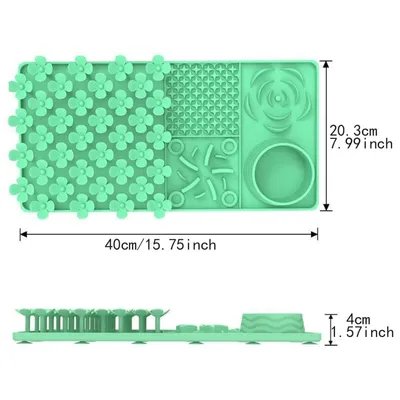 HausPets Nappe de léchage pour chiens et chats, verte
