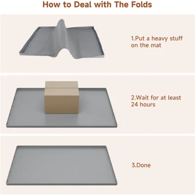 HausPets Tapis Litière Chat Silicone Antidérapant Imperméable XL HausPets Tapis Litière Chat Silicone Antidérapant Imperméable XL