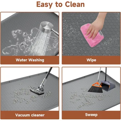HausPets Tapis Litière Chat Silicone Antidérapant Imperméable XL HausPets Tapis Litière Chat Silicone Antidérapant Imperméable XL