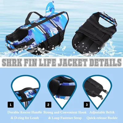 Schwimmweste für kleine/mittlere/große Hunde mit Griff, reflektierend, XL Schwimmweste für kleine/mittlere/große Hunde mit Griff, reflektierend, XL