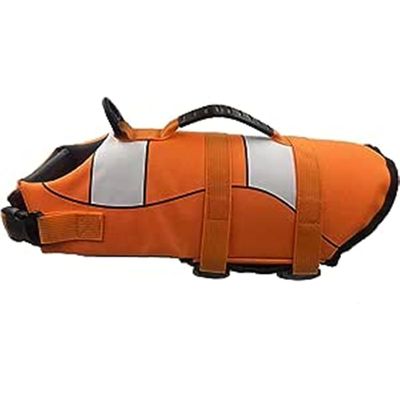 HausPets gilet sauvetage chien réglable poignée souple orange taille M
