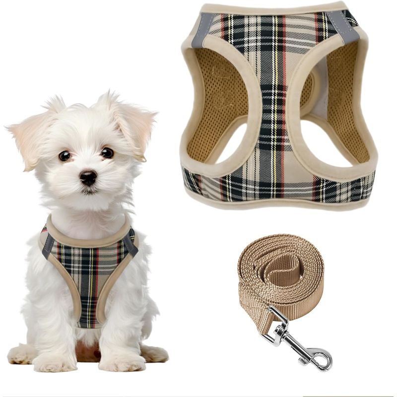 HausPets Step-In Geschirr beige M zugfest