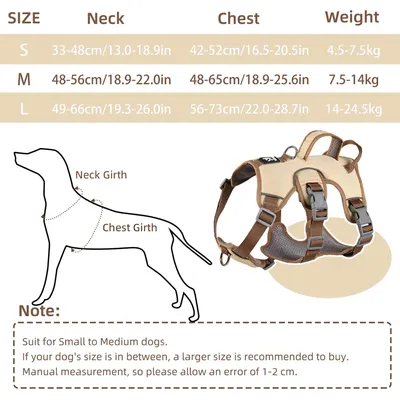 Harnais anti-traction chien réfléchissant, beige + anneau poitrine, L Harnais anti-traction chien réfléchissant, beige + anneau poitrine, L