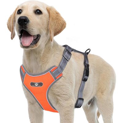 Harnais chien anti-traction, réglable, réfléchissant, mesh doux