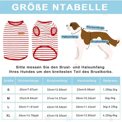 HausPets Gestreiftes Hunde T-Shirt - Baumwolle, Klein, Schwarz M HausPets Gestreiftes Hunde T-Shirt - Baumwolle, Klein, Schwarz M