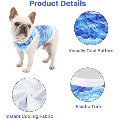 HausPets Hunde Kühleweste - Blau, Mikrofaser, Größe s HausPets Hunde Kühleweste - Blau, Mikrofaser, Größe s