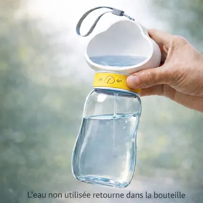 HausPets Trinkflasche 600ml tragbar auslaufsicher Spaziergang HausPets Trinkflasche 600ml tragbar auslaufsicher Spaziergang