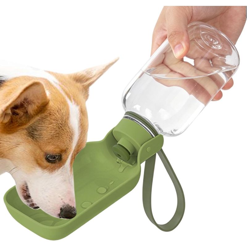 HausPets Trinkflasche 550ml dicht unterteilt mit Schlaufe