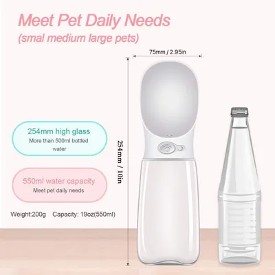 HausPets Trinkflasche 550ml antibakteriell lebensmittelecht HausPets Trinkflasche 550ml antibakteriell lebensmittelecht