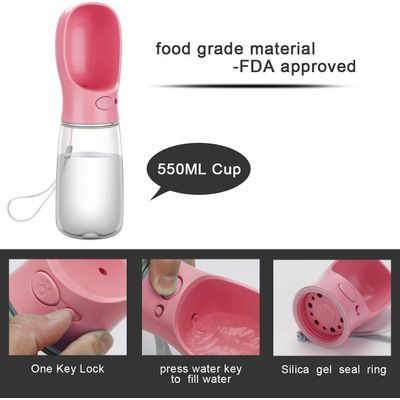 HausPets gourde chien 550 ml antibactérienne qualité alimentaire air