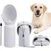HausPets gourde chien silicone pliable 550 ml sans BPA étanche gris