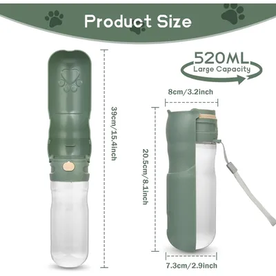 HausPets Faltflasche 520ml BPA-frei für alle Ausflüge HausPets Faltflasche 520ml BPA-frei für alle Ausflüge