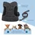 HausPets Harnais Chat Chien Laisse Réglable Gilet Respirant Noir S