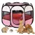 HausPets Parc Chiot Pop-Up 74x74x43cm Rose Rouge HausPets Parc Chiot Pop-Up 74x74x43cm Rose Rouge