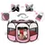 HausPets Parc Chiot Pop-Up 74x74x43cm Rose Rouge HausPets Parc Chiot Pop-Up 74x74x43cm Rose Rouge