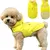 HausPets Impermeable reflectante amarillo para perros, talla M