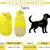 HausPets Impermeable reflectante amarillo para perros, talla M