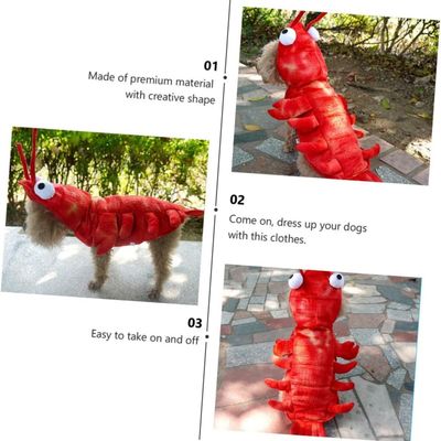 HausPets Déguisement Homard Chien Rouge XL
