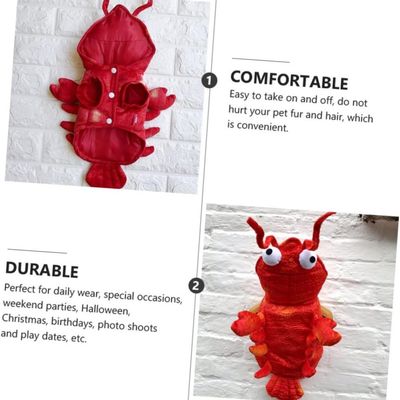 HausPets Déguisement Homard Chien Rouge XL