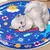 HausPets Tapis refroidissement chat chien 100x100cm bleu rafraîchissant HausPets Tapis refroidissement chat chien 100x100cm bleu rafraîchissant