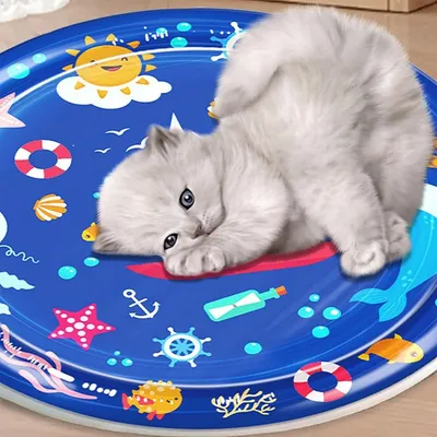 HausPets Tapis refroidissement chat chien 100x100cm bleu rafraîchissant HausPets Tapis refroidissement chat chien 100x100cm bleu rafraîchissant
