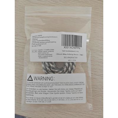 HausPets Collier chien acier inoxydable 316L 15mm argenté 45cm