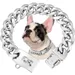 HausPets Edelstahl Halsband Hund 316L 15mm silber 45cm