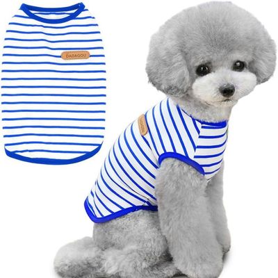 HausPets T-Shirt à Rayures pour Chien (Bleu, M)