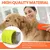 HausPets 2 brosses silicone jaune/orange tapis