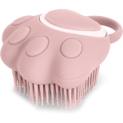 HausPets Brosse bain silicone distributeur shampoing