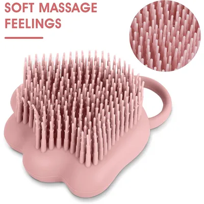 HausPets Brosse bain silicone distributeur shampoing HausPets Brosse bain silicone distributeur shampoing