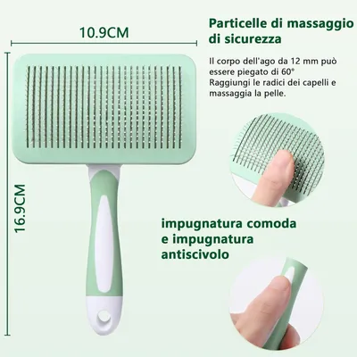 Brosse Chiens Chats, Brosse Épiler Animaux Compagnie, Toilettage Clic Poils Brosse Chiens Chats, Brosse Épiler Animaux Compagnie, Toilettage Clic Poils