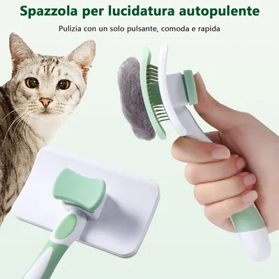 Brosse Chiens Chats, Brosse Épiler Animaux Compagnie, Toilettage Clic Poils Brosse Chiens Chats, Brosse Épiler Animaux Compagnie, Toilettage Clic Poils