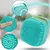 HausPets Brosse bain silicone bleue shampoing intégré HausPets Brosse bain silicone bleue shampoing intégré