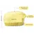 HausPets Brosse bain silicone jaune shampoing intégré HausPets Brosse bain silicone jaune shampoing intégré